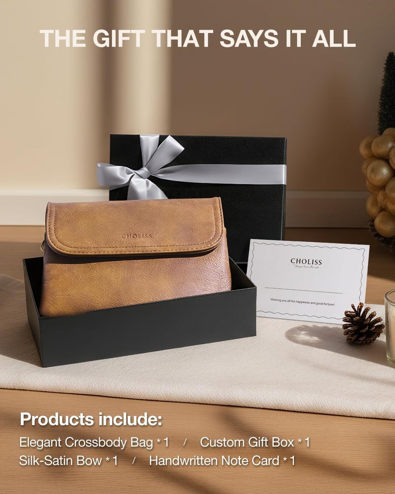 CHOLISS Small Crossbody Bags for Women, Vegan Leather Cell Phone Purse, Mini Travel Purse with Adjustable Strap Womens Gifts - Image 2